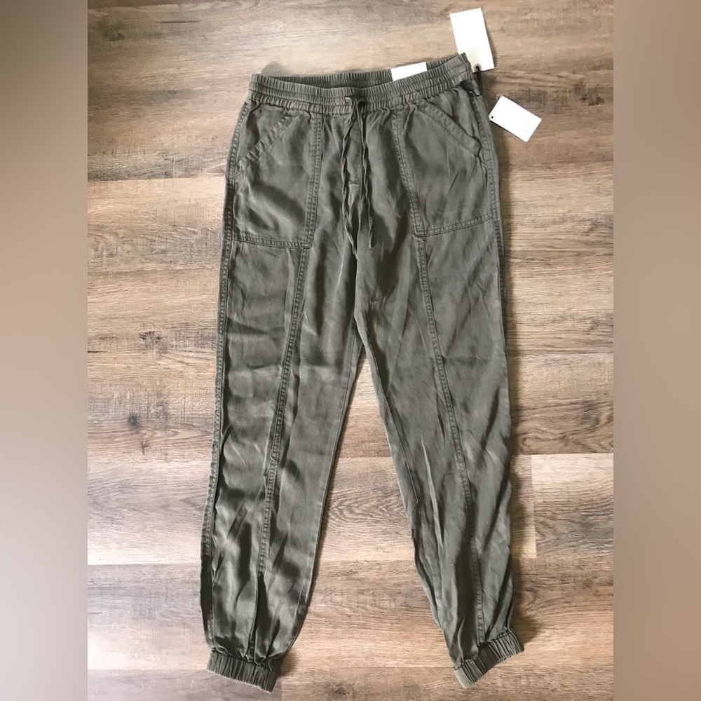 Elaine Rose Tencel Drawstring Classic Fit Tapered Pant Joggers - US 8 - NWT